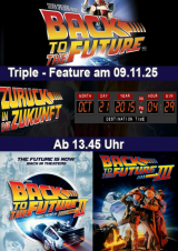 Filmplakat Triple Feature Zurück in die Zukunft