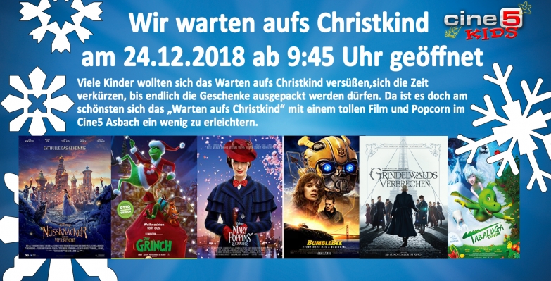 Cine 5 Wir Warten Aufs Christkind Am 24 12 2018 Ab 09 45 Uhr